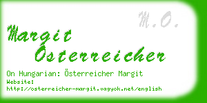 margit osterreicher business card
