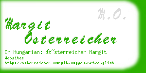 margit osterreicher business card